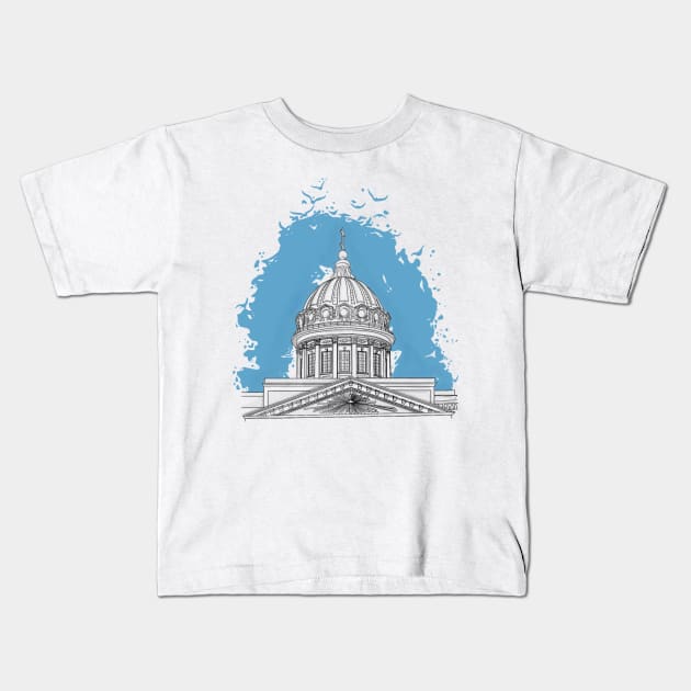 Kazan Cathedral in St. Petersburg Kids T-Shirt by LLLUID